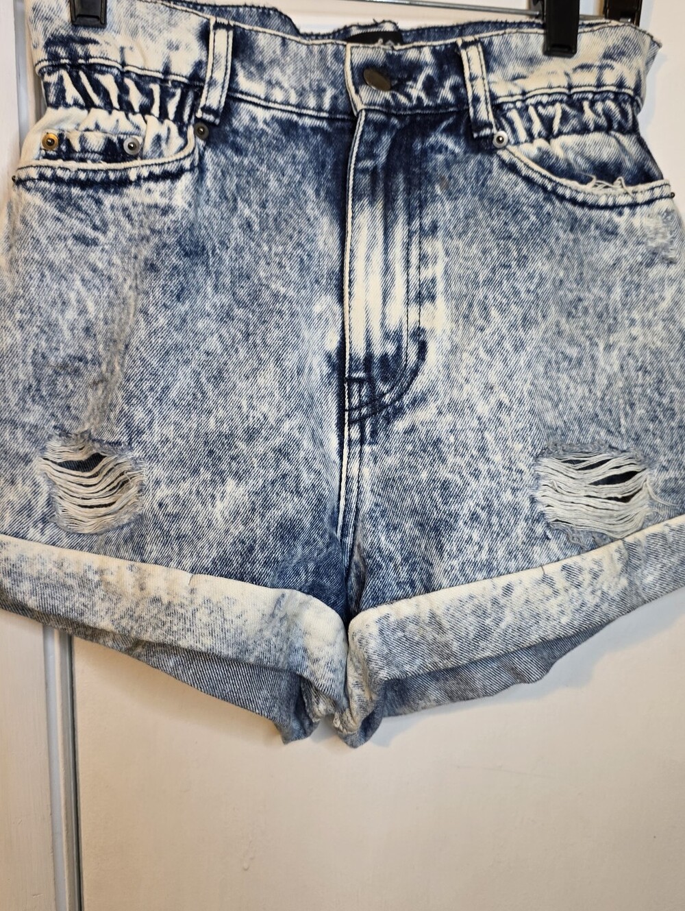 Refrofete Women Jean Shorts Sz 25 Made In Italy.
